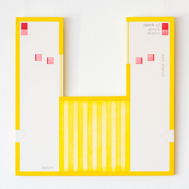 To stare at a stare 15 stairs away